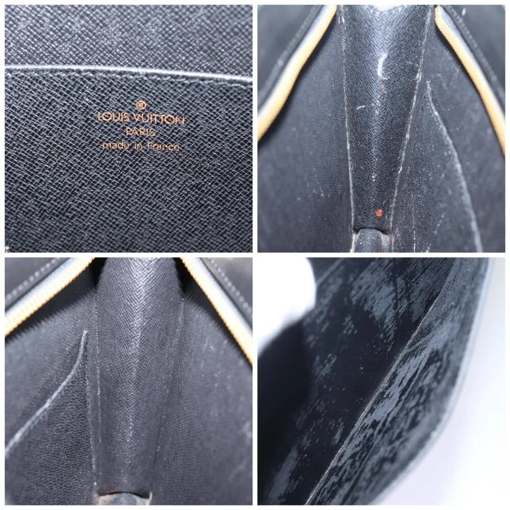 LOUIS VUITTON Epi Pochette Homme Clutch Bag Black Noir - Picture 12 of 13